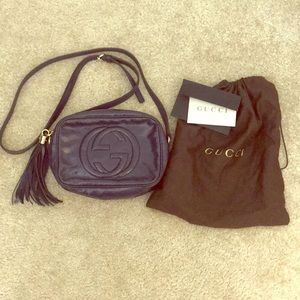 Gucci navy soho disco bag